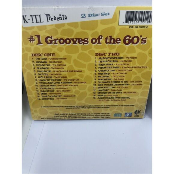 Number 1 Grooves of the 60S by Various Artists (CD, 2005) & 60s Rock’ N’ Roll - Picture 8 of 16
